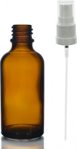 Amber Glass Spray Bottle 50 ml